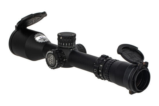 Nightforce Optics NX8 F1 rifle scopes features a wide 2.5x to 20x magnification range and first focal plane MOAR reticle